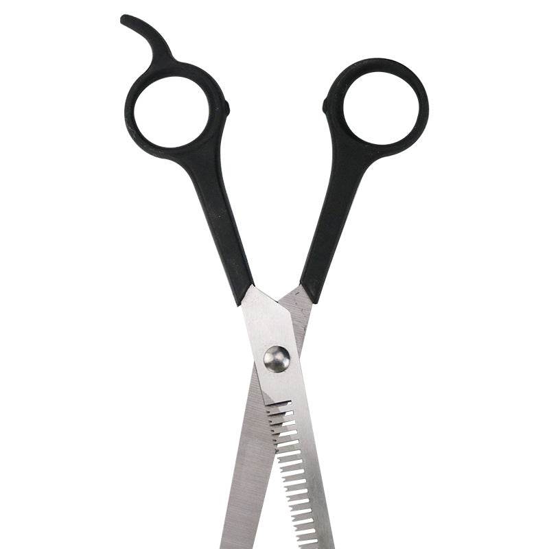 KFX-7262013 Professional Pet Thinning Shears - 17cm Stainless Steel Dog and Cat Grooming Scissors