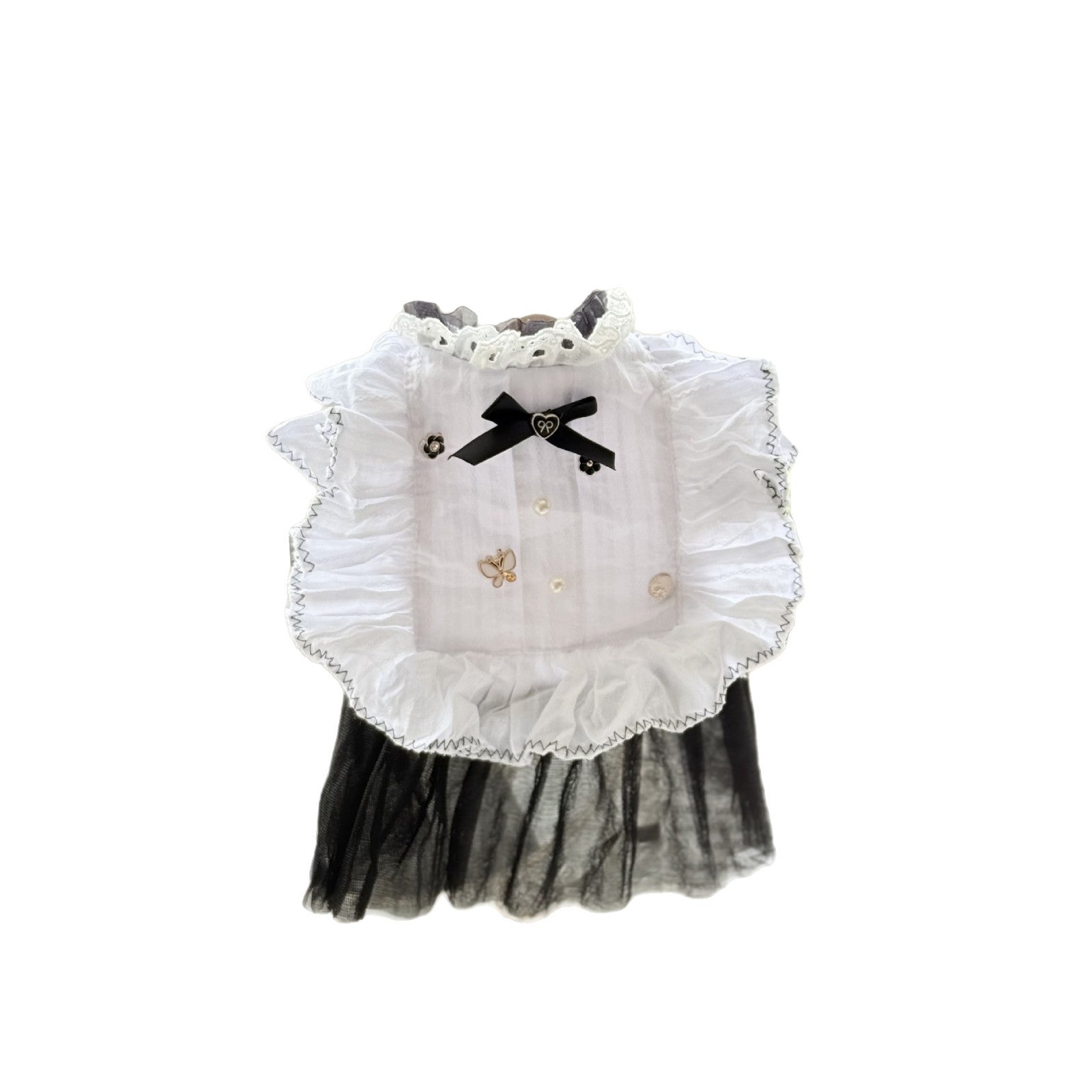 KFX-7263677 White Yarn Gauze Skirt Dress for Dogs - XS to XL Sizes Available