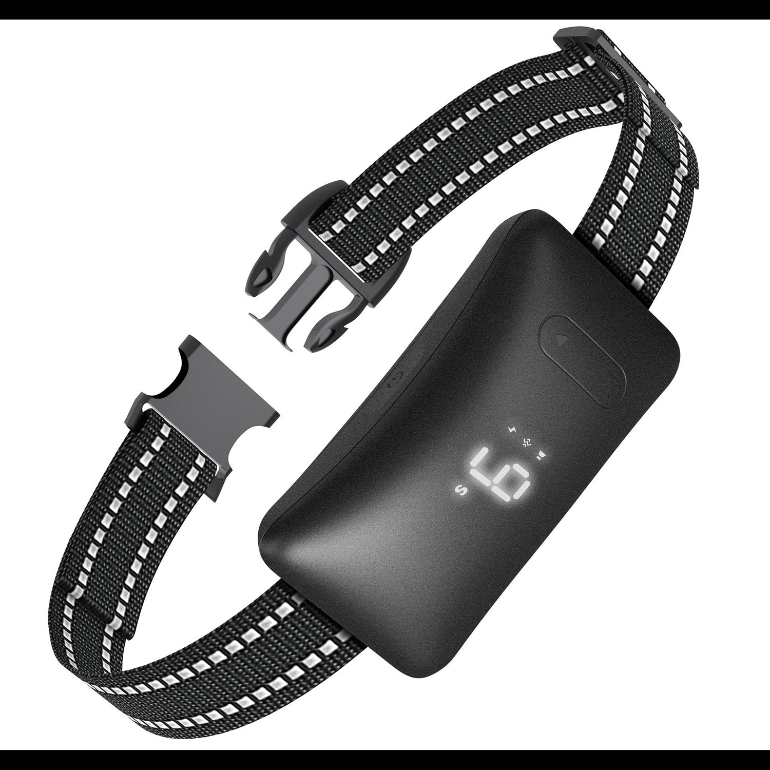 KFX-7265981 Smart Pet Bark Stopper Training Collar for Dogs - Plastic Design Available in Black and White
