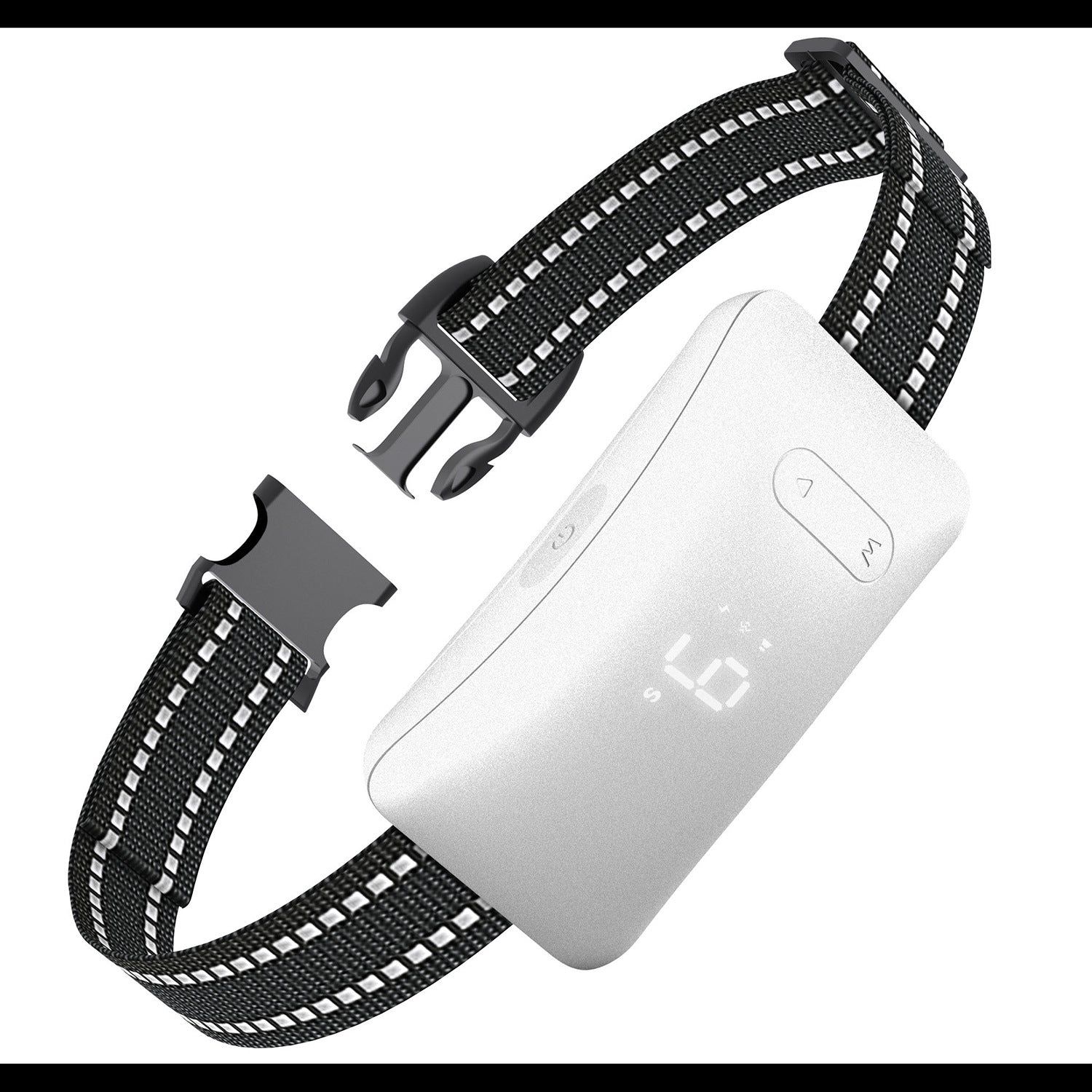 KFX-7265981 Smart Pet Bark Stopper Training Collar for Dogs - Plastic Design Available in Black and White