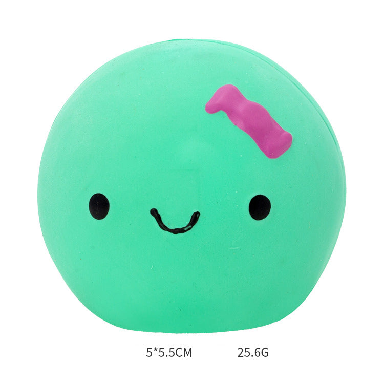 KFX-7266237 Cute Egg-Shaped Latex Toy for Small to Medium Dogs, Fun Sound Feature