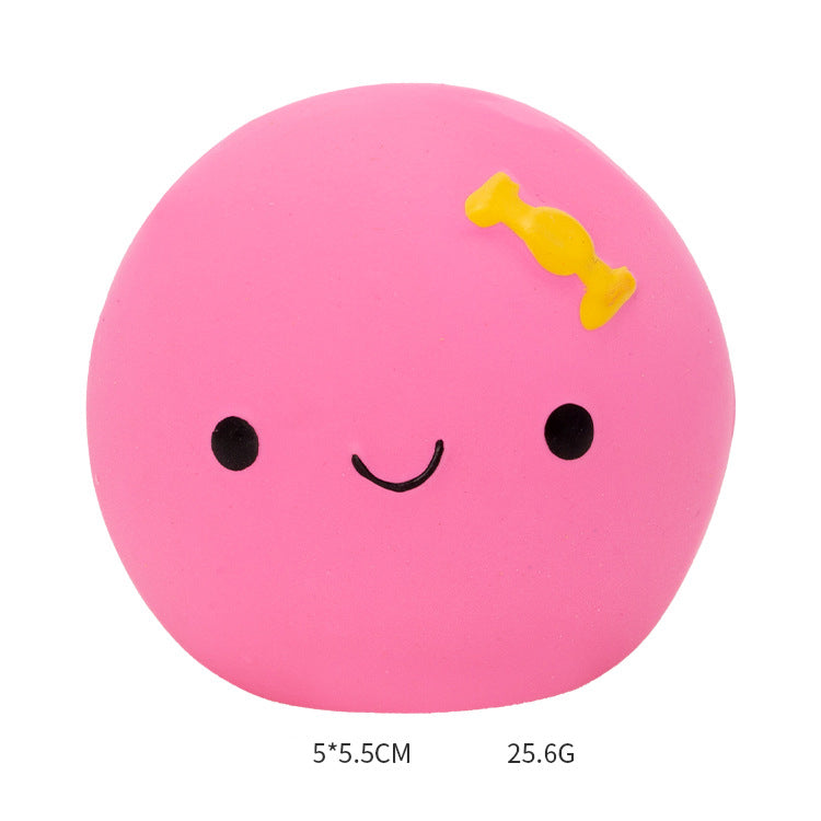 KFX-7266237 Cute Egg-Shaped Latex Toy for Small to Medium Dogs, Fun Sound Feature