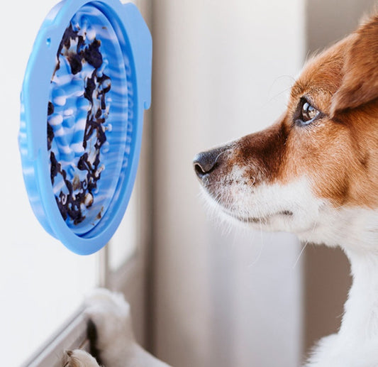 KFX-7267773 Multi-functional Silicone Suction Cup Lick Pad and Slow Feeder Bowl
