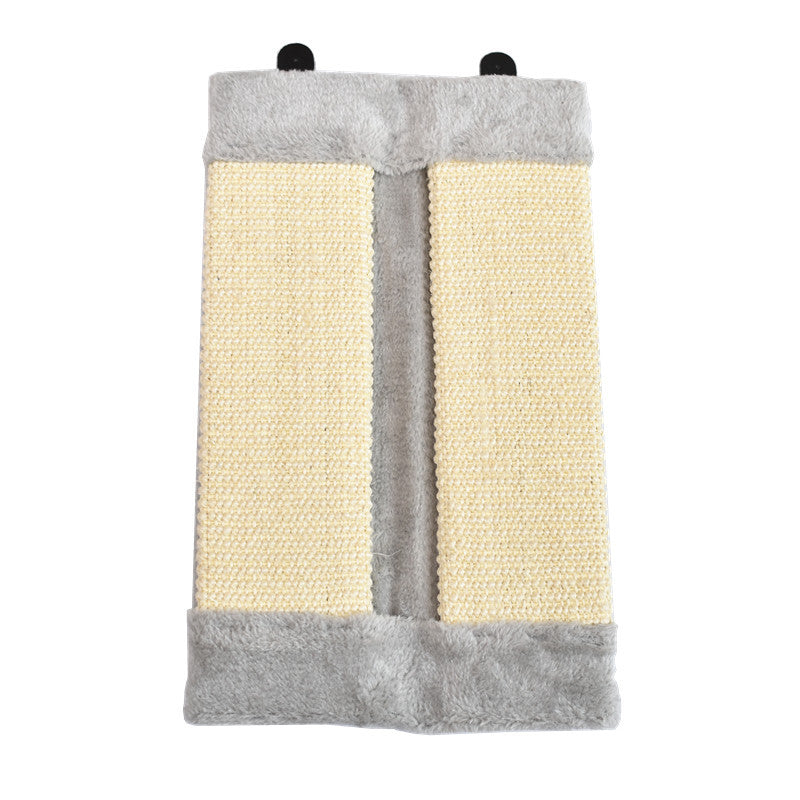 KFX-7269949 Sisal Cat Scratching Board with Plush Cloth for Sofa Protection and Claw Sharpening