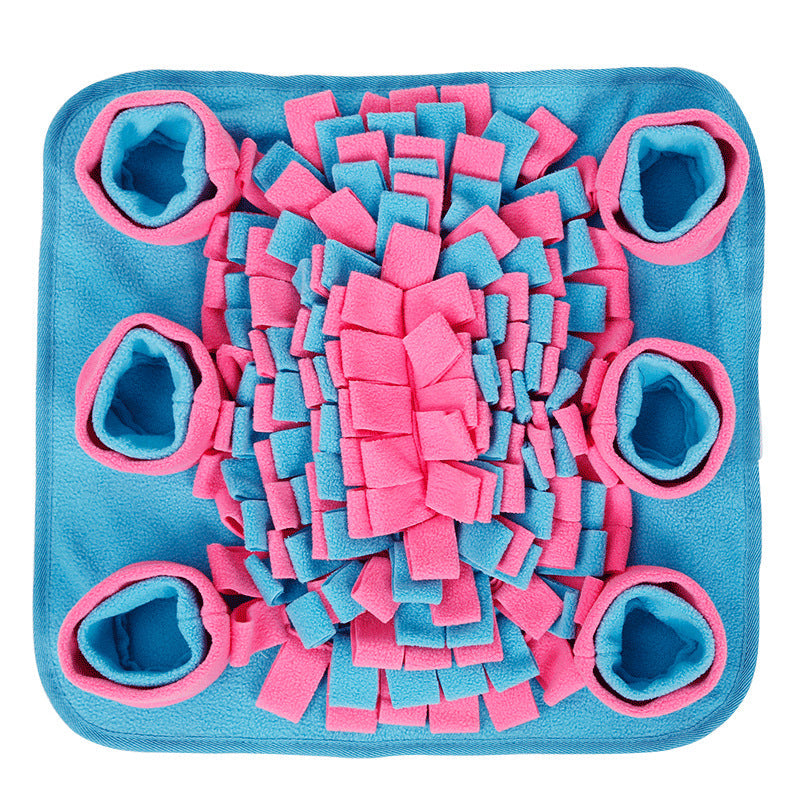 KFX-7271613 Scented Fleece Snuffle Mat for Dogs - Enhances Sniffing Skills and Reduces Anxiety