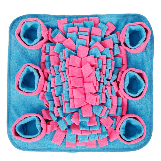 KFX-7271613 Scented Fleece Snuffle Mat for Dogs - Enhances Sniffing Skills and Reduces Anxiety