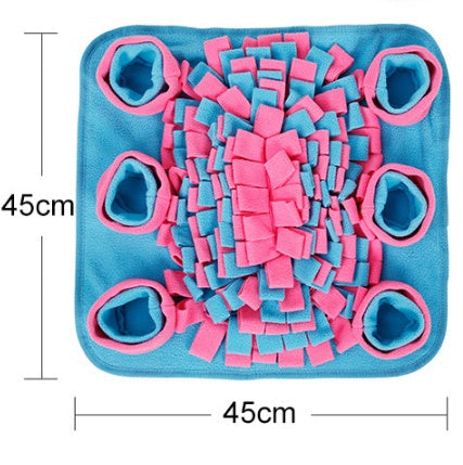 KFX-7271613 Scented Fleece Snuffle Mat for Dogs - Enhances Sniffing Skills and Reduces Anxiety