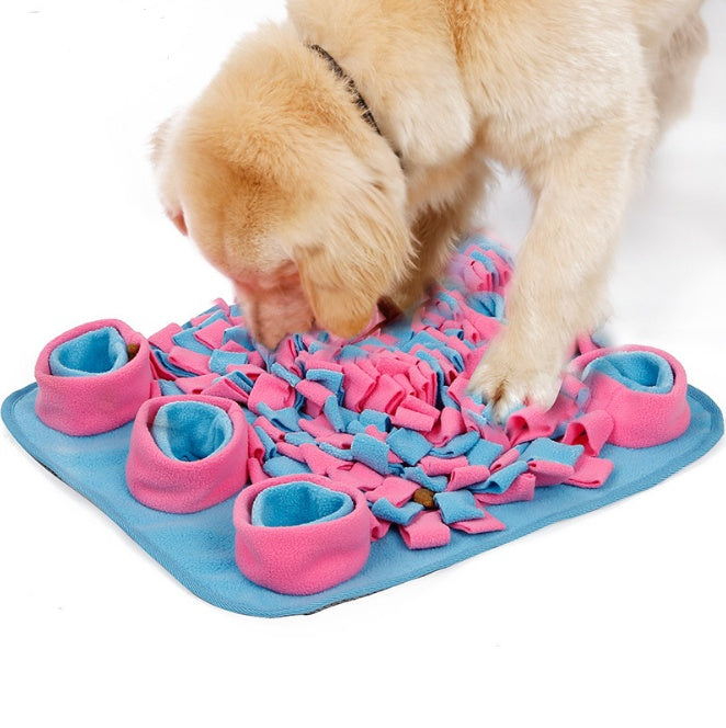 KFX-7271613 Scented Fleece Snuffle Mat for Dogs - Enhances Sniffing Skills and Reduces Anxiety