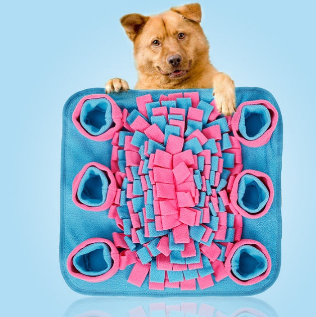 KFX-7271613 Scented Fleece Snuffle Mat for Dogs - Enhances Sniffing Skills and Reduces Anxiety