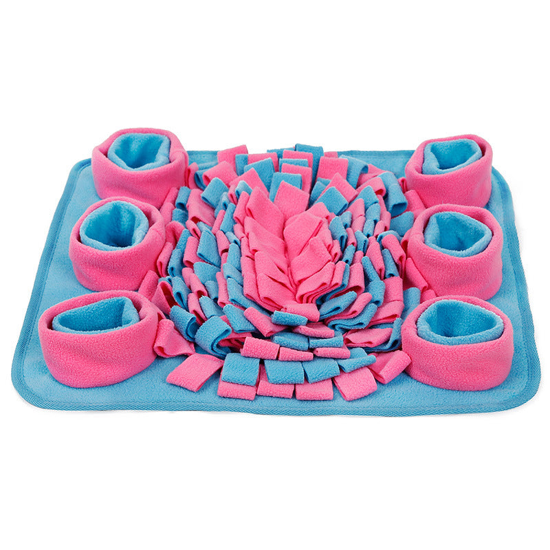 KFX-7271613 Scented Fleece Snuffle Mat for Dogs - Enhances Sniffing Skills and Reduces Anxiety