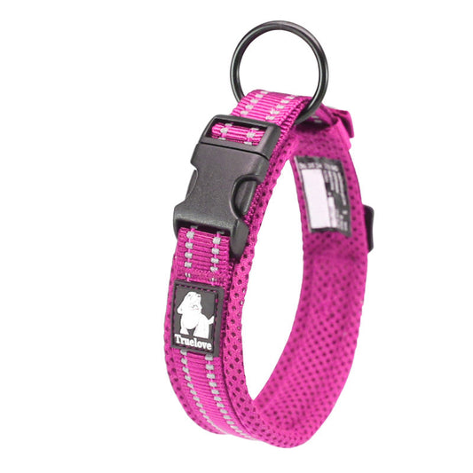 KFX-7271741 Reflective Soft Padded Dog Collar with Mesh Lining - Multiple Colors & Sizes Available