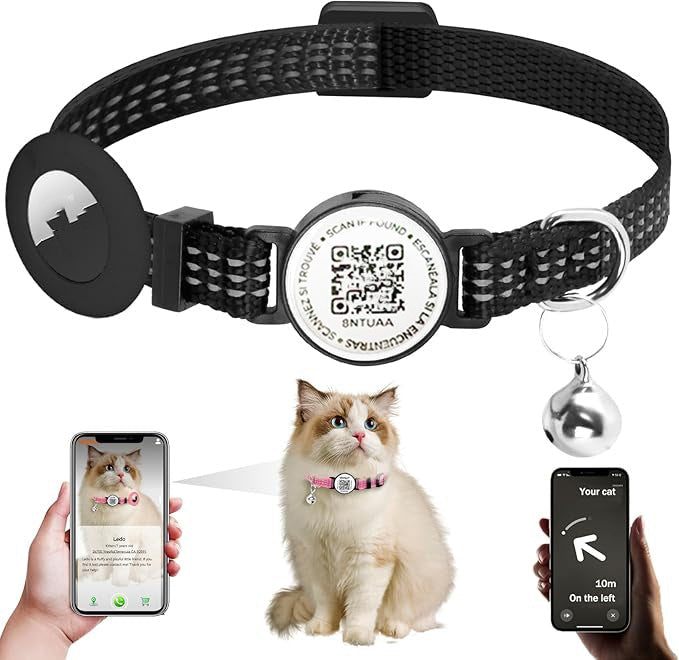 KFX-7273021 Anti-Lost QR Code Pet Collar with Reflective Stripe and Silicone Case