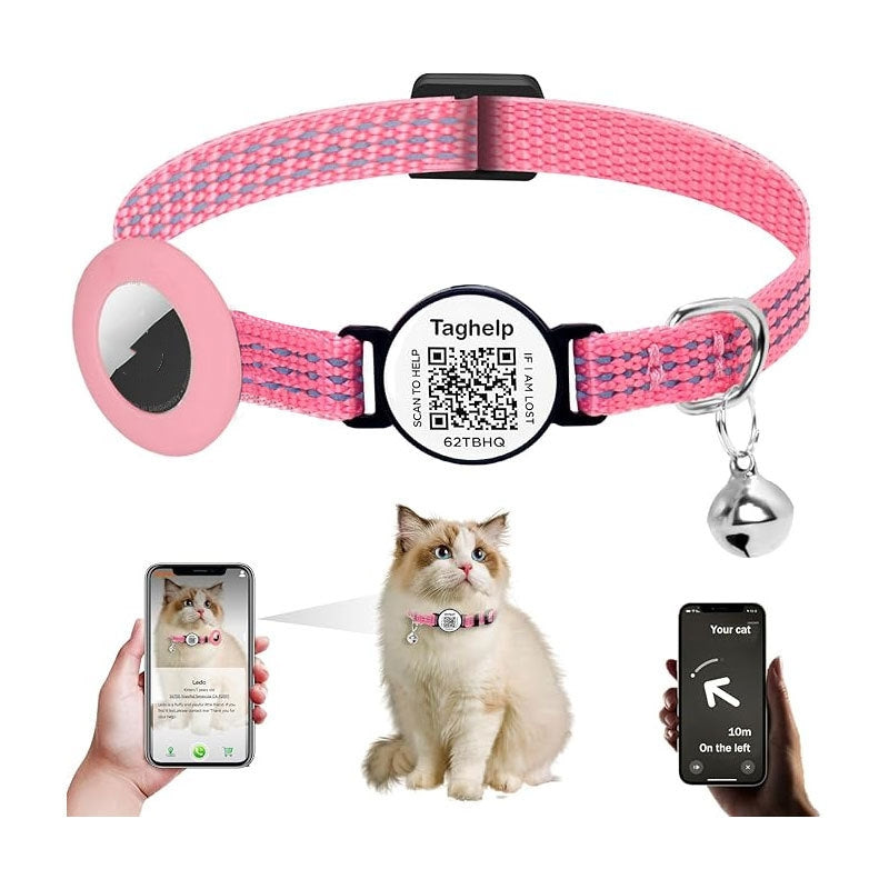 KFX-7273021 Anti-Lost QR Code Pet Collar with Reflective Stripe and Silicone Case