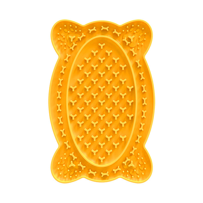 KFX-7273533 Silicone Pet Licking Mat for Dogs - Food Grade, Non-Toxic, Easy Clean