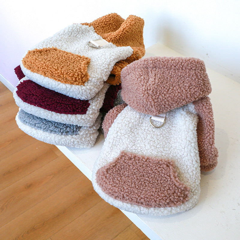 KFX-7274813 Lamb Fleece Traction Sweater for Pets in Various Sizes