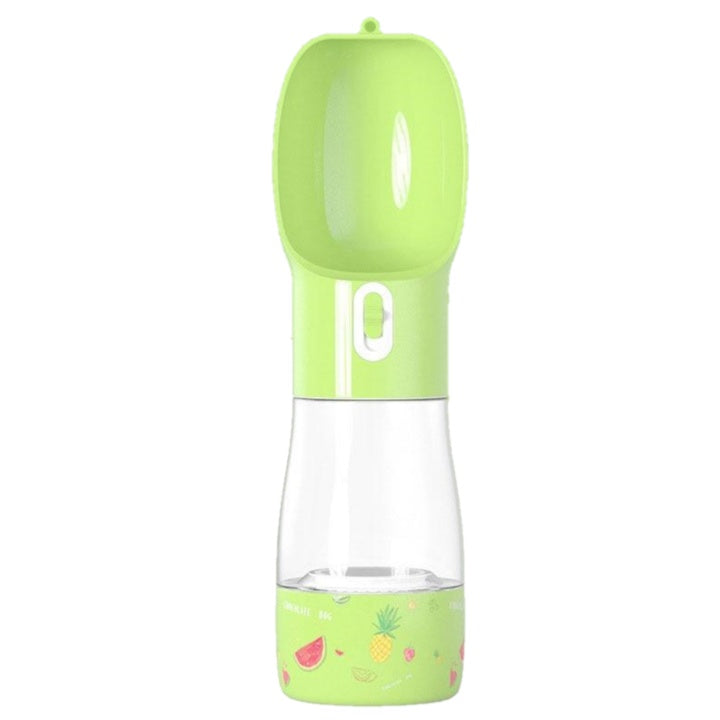 KFX-7275581 Portable Dog Food and Water Cup for Pets - 258ML Water, 200ML Food Capacity