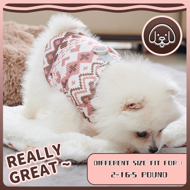 KFX-7276989 Bohemian Summer Pet Vest for Small and Medium Dogs and Cats, Cute T-Shirt for Puppies and Chihuahuas