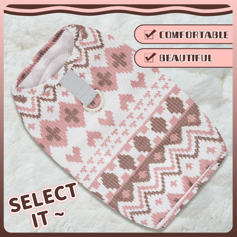 KFX-7276989 Bohemian Summer Pet Vest for Small and Medium Dogs and Cats, Cute T-Shirt for Puppies and Chihuahuas