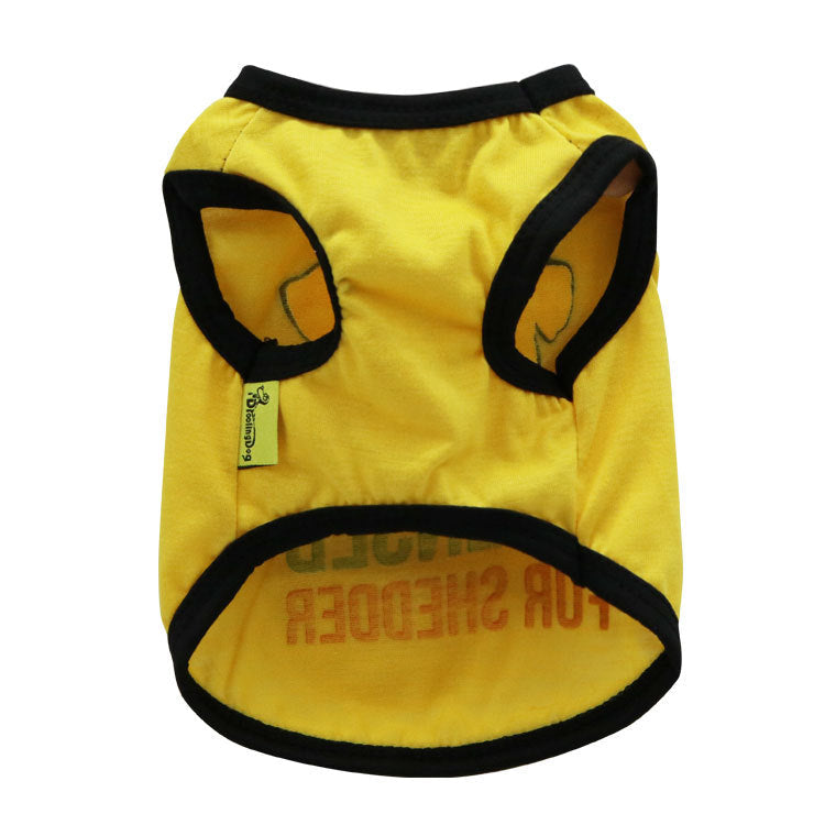 KFX-7277885 Lightweight Breathable Vest for Small Dogs - Available in Yellow, Royal Blue, Sky Blue, Sizes XS to L