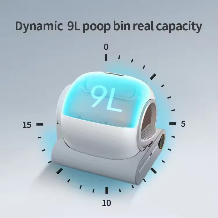 KFX-727891 Smart Self-Cleaning Cat Litter Box with Wi-Fi Connectivity and Eco-Friendly Design