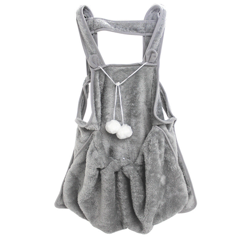 KFX-7279677 Pet-Friendly Coral Fleece Apron for Small Dogs and Cats, Non-Stick and Anti-Grab Design