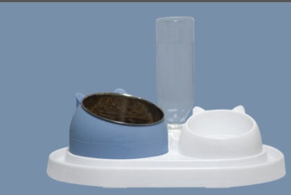 KFX-7281469 Elevated Cat Food Bowl with 304 Stainless Steel for Improved Posture and Cervical Support