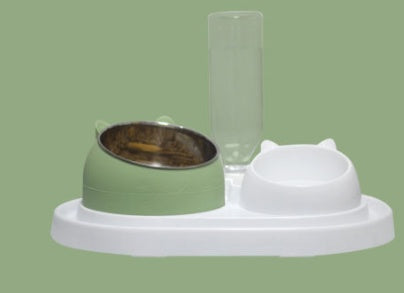 KFX-7281469 Elevated Cat Food Bowl with 304 Stainless Steel for Improved Posture and Cervical Support