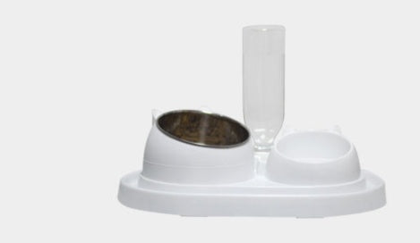KFX-7281469 Elevated Cat Food Bowl with 304 Stainless Steel for Improved Posture and Cervical Support