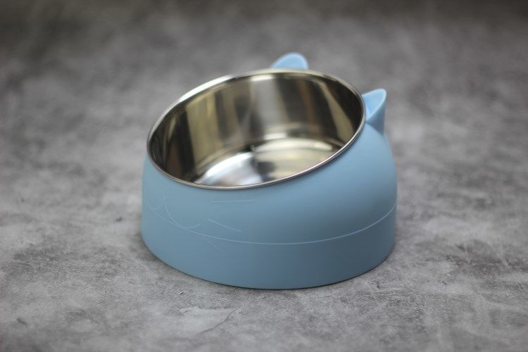 KFX-7281469 Elevated Cat Food Bowl with 304 Stainless Steel for Improved Posture and Cervical Support