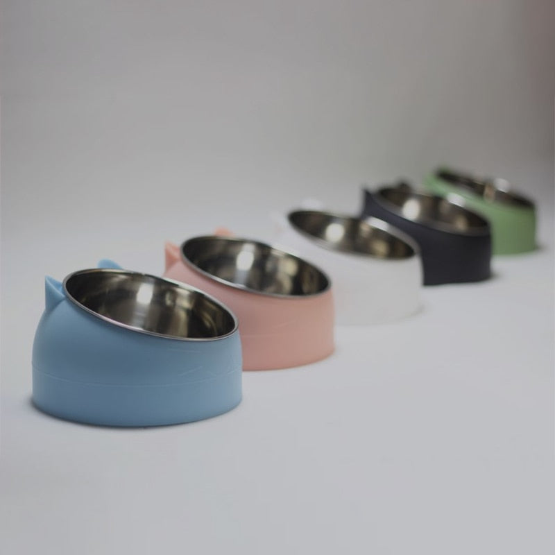 KFX-7281469 Elevated Cat Food Bowl with 304 Stainless Steel for Improved Posture and Cervical Support