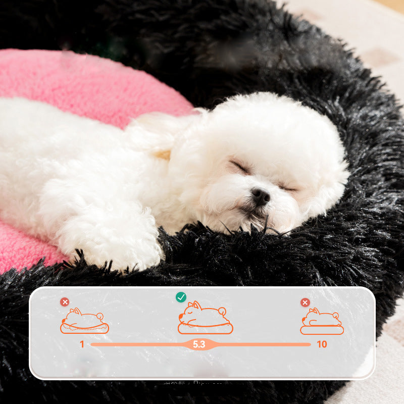 KFX-7282749 Cozy Thickened Plush Sleeping Mat for Pets - Ideal Dog and Cat Bed Nest