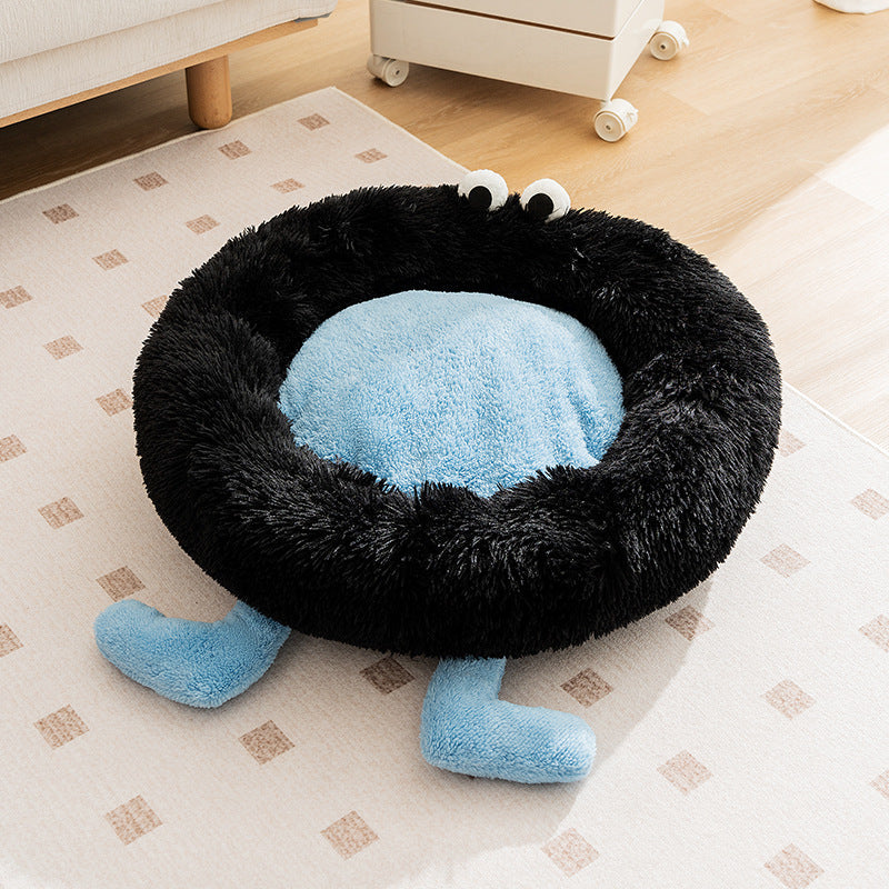 KFX-7282749 Cozy Thickened Plush Sleeping Mat for Pets - Ideal Dog and Cat Bed Nest