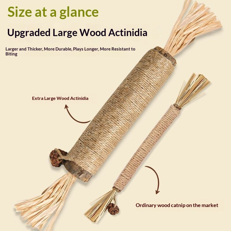 KFX-7283901 Catnip Teething Sticks for Cats - Set of 3 Sisal Pet Toys in Various Sizes