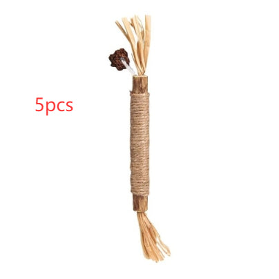 KFX-7283901 Catnip Teething Sticks for Cats - Set of 3 Sisal Pet Toys in Various Sizes