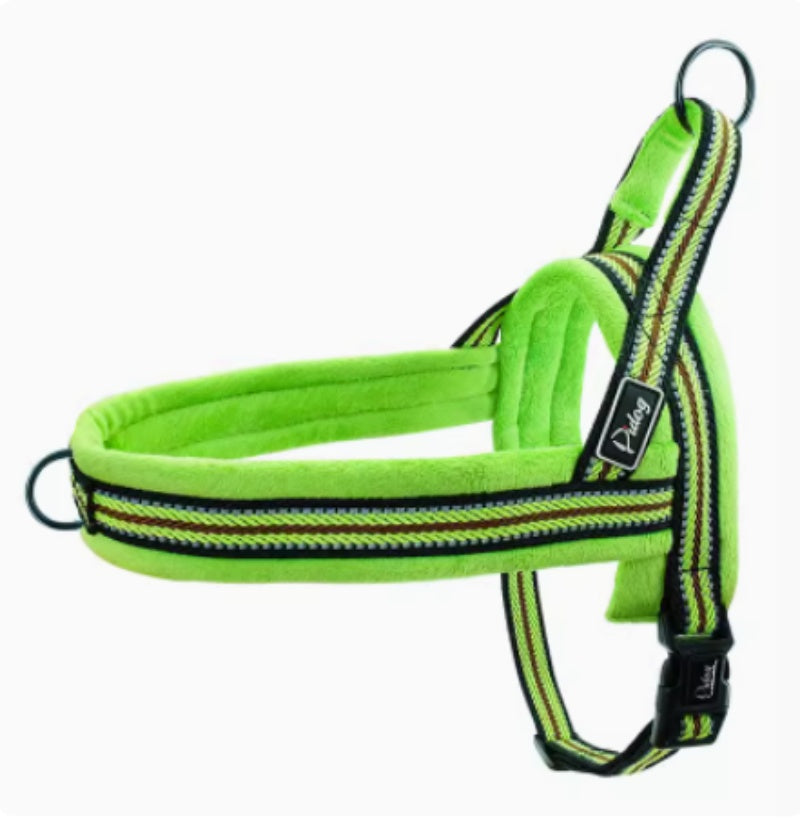 KFX-7290301 Padded No-Pull Dog Harness and Leash for Large Dogs - Available in Black, Blue, and Pink