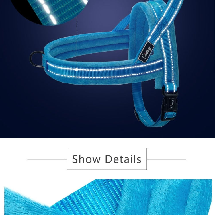 KFX-7290301 Padded No-Pull Dog Harness and Leash for Large Dogs - Available in Black, Blue, and Pink