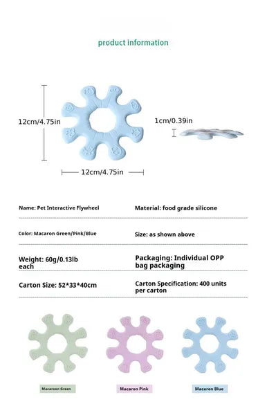KFX-7290685 Interactive Flywheel Dog Frisbee Toy for Engaging Playtime and Stronger Bonds