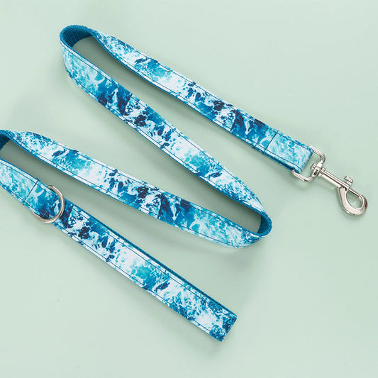 KFX-7290813 Dog Collar and Towing Rope Set - Durable Polyester for Comfortable Walks