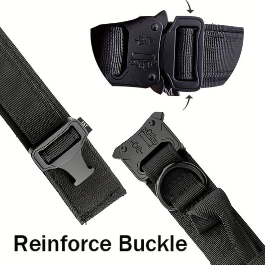 KFX-7292477 Durable Military Tactical Dog Collar with Control Handle for Medium and Large Breeds