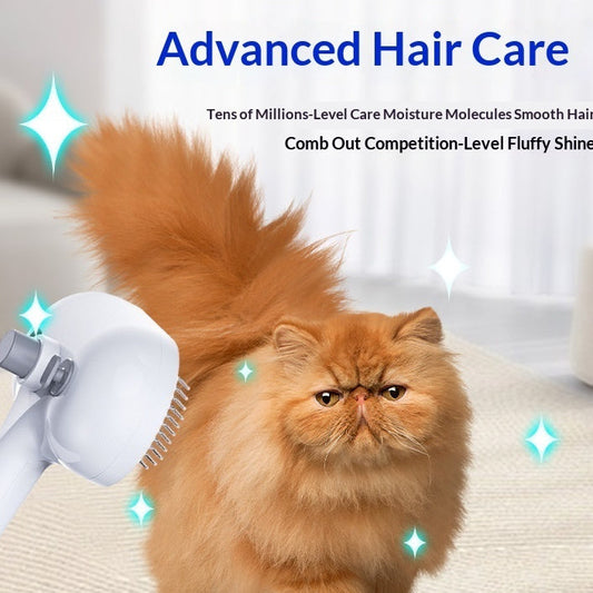 KFX-7292605 One-Click Pet Hair Remover Spray Brush in White