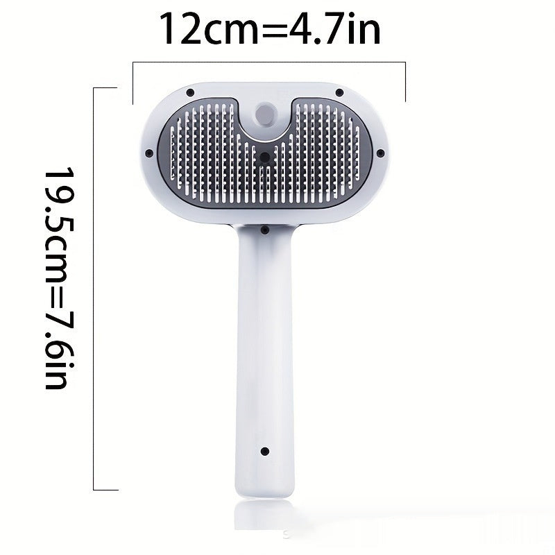 KFX-7292605 One-Click Pet Hair Remover Spray Brush in White