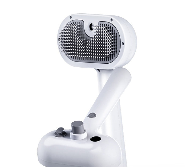 KFX-7292605 One-Click Pet Hair Remover Spray Brush in White