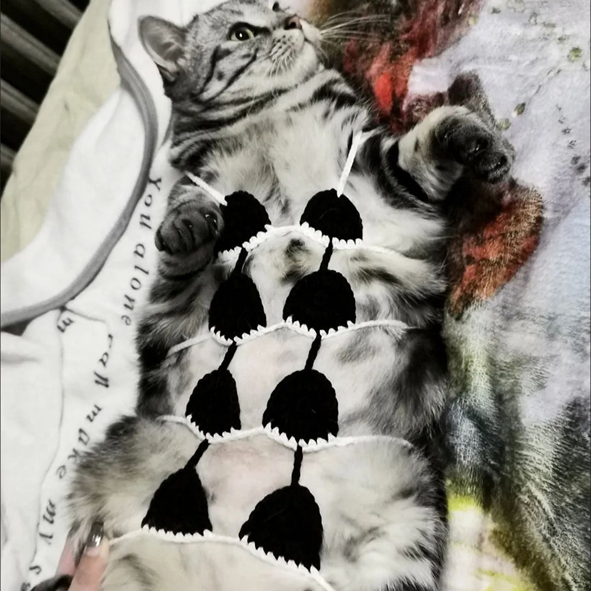 KFX-7294269 Funny Cat Cosplay Bikini Outfit for Spring/Summer Festivals and Halloween Pet Parties