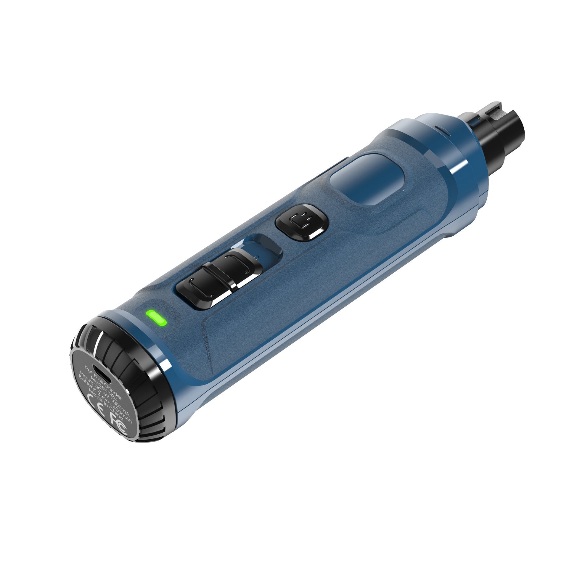 KFX-7294781 LED Pet Nail Trimmer with Double Speed Control, USB Rechargeable and Low Noise Design for Dogs and Cats