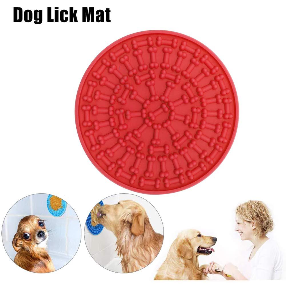 KFX-7297597 Food Grade Silicone Dog Licking Pad for Treats and Anxiety Relief, Ideal for Dogs