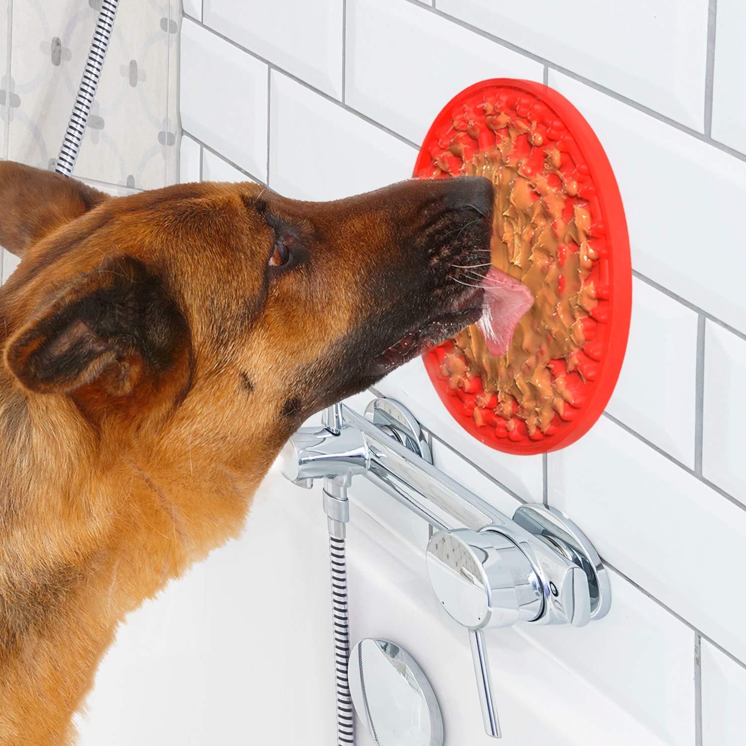 KFX-7297597 Food Grade Silicone Dog Licking Pad for Treats and Anxiety Relief, Ideal for Dogs