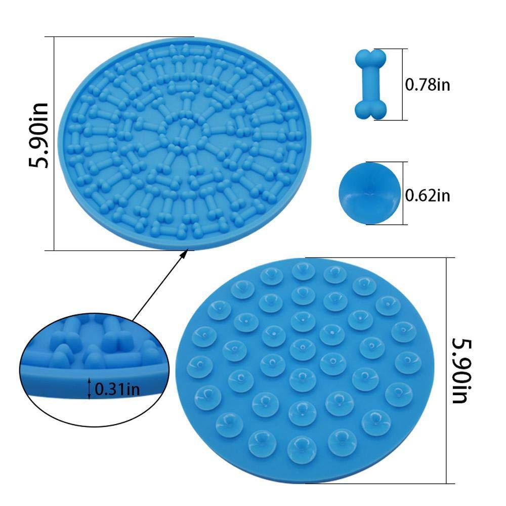 KFX-7297597 Food Grade Silicone Dog Licking Pad for Treats and Anxiety Relief, Ideal for Dogs