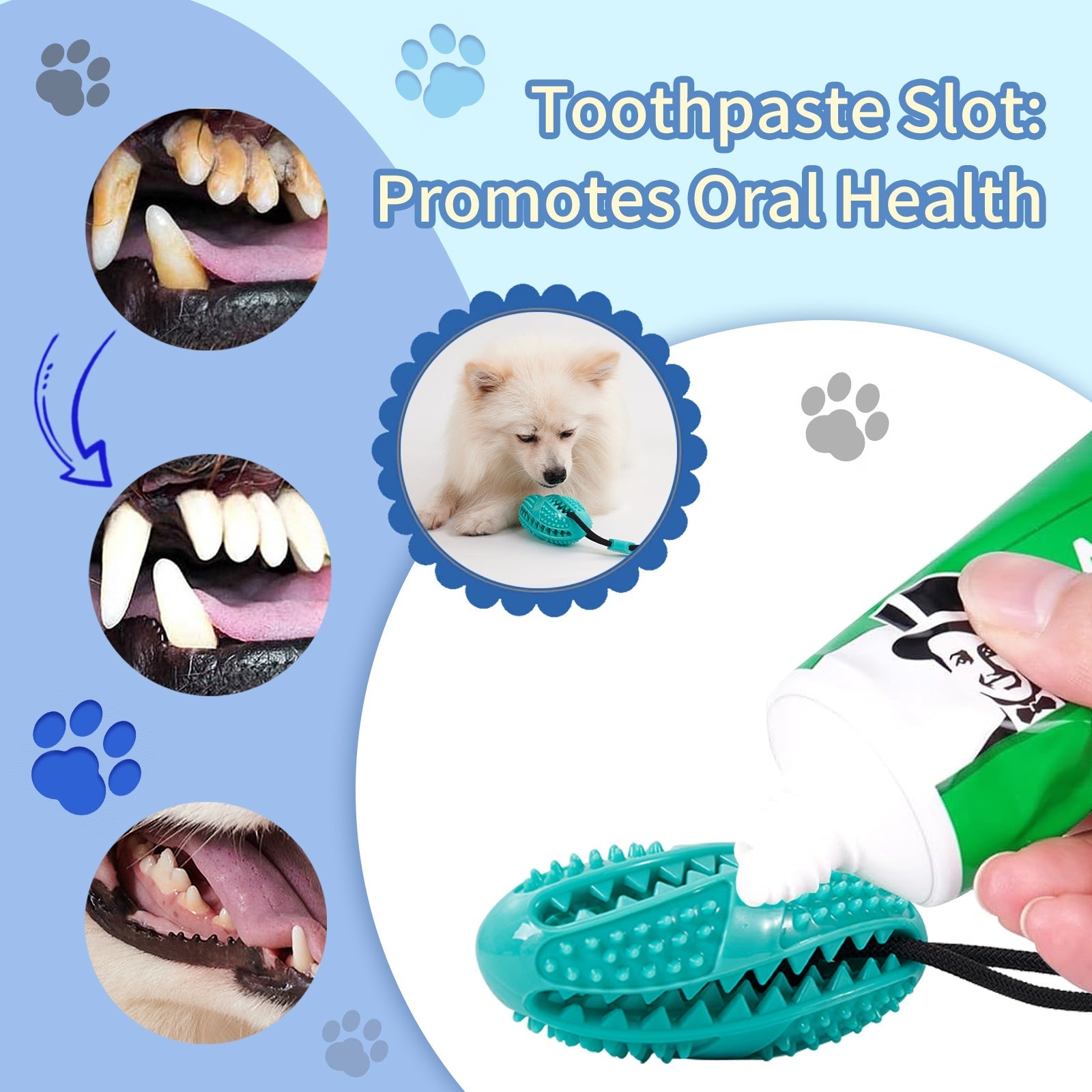 KFX-7300029 Suction Cup Dog Toy Ball for Molar Teeth Cleaning and Playtime