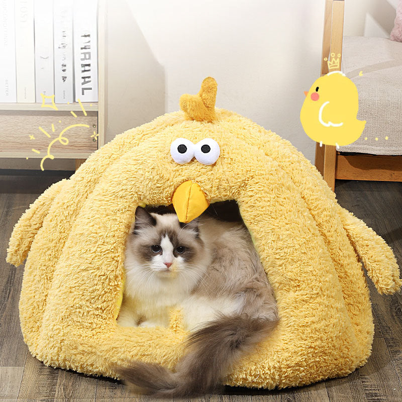 KFX-7300797 Cozy Cold-Proof Cat Nest for Fall and Winter - Available in Medium and Large Sizes