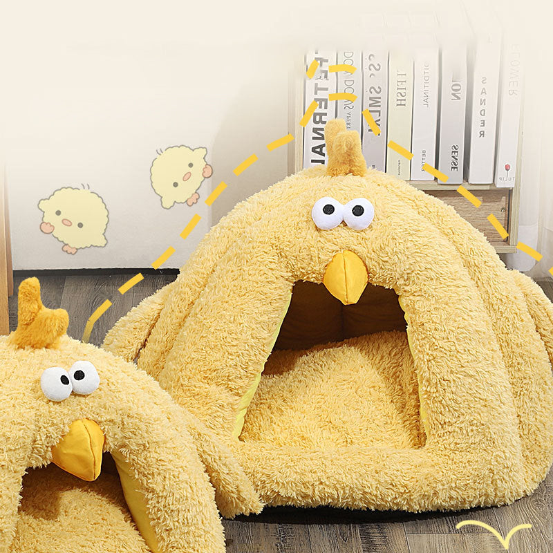 KFX-7300797 Cozy Cold-Proof Cat Nest for Fall and Winter - Available in Medium and Large Sizes
